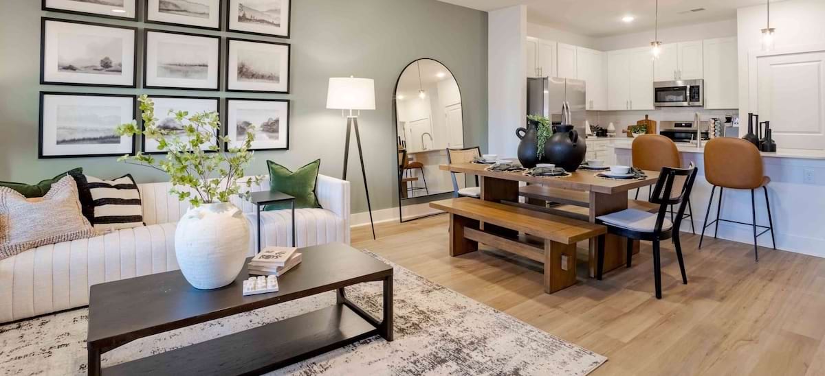 River Rock at Dallas modern decor in a living room