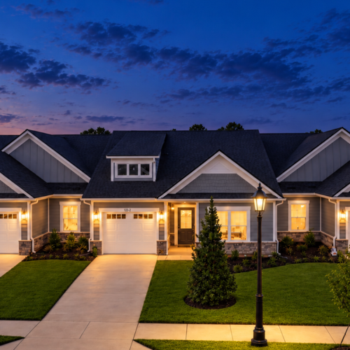 Evening shot of home  