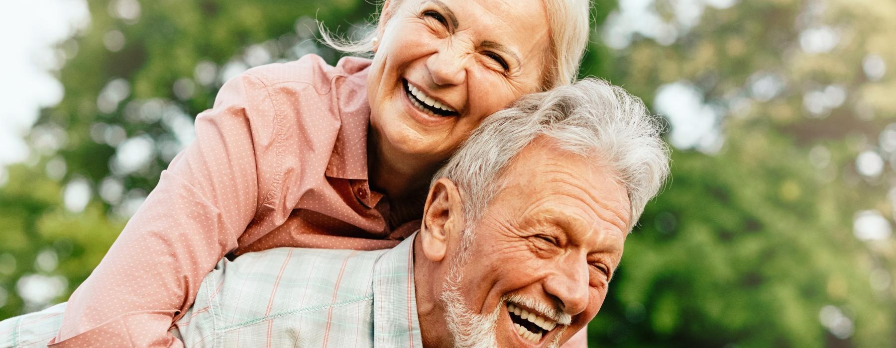 a man and woman hugging