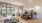 living room with a connected kitchen