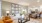 spacious room that connects to the kitchen