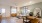 living area that includes ample seating spaces and bright lighting